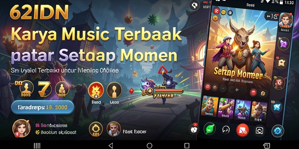 Menampilkan gameplay menarik dari aplikasi musik 62IDN.