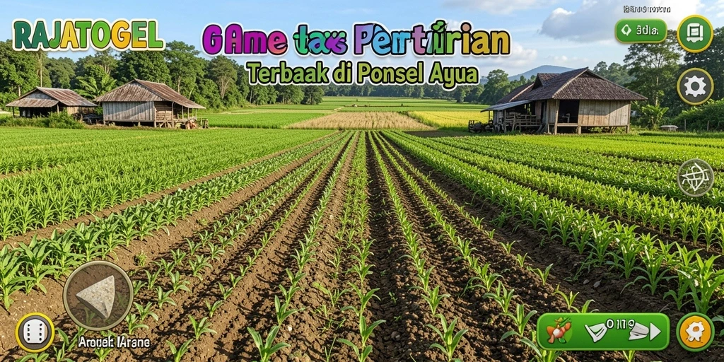 Tampilan gameplay menarik di ladang virtual RAJATOGEL.