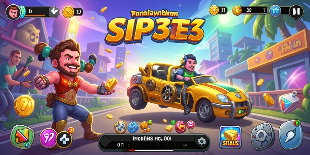 Tampilan gameplay SIP33 yang seru dan penuh warna.