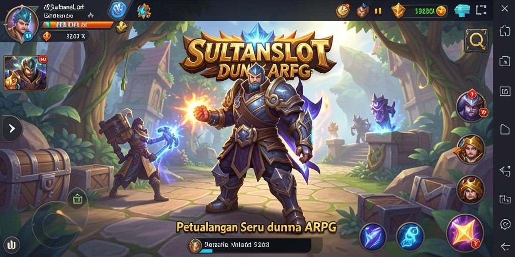 Gameplay SULTANSLOT yang mendebarkan dengan aksi petualangan seru.
