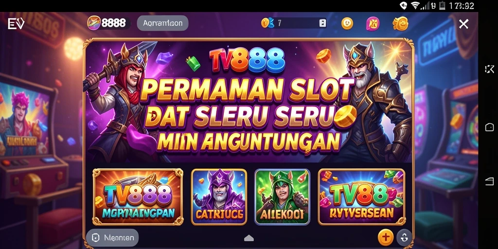 Screenshot utama TV888 menunjukkan gameplay menegangkan dan grafis yang memukau.